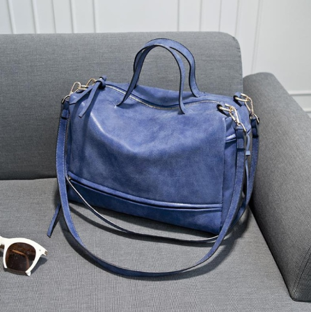 PU leren motorfiets tas voor dames met rits