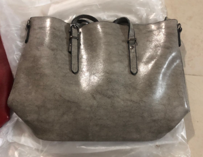Minimalistische PU Shopper met Ritssluiting