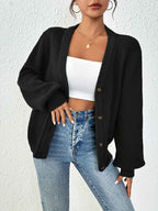 Longline Draped Cardigan for Layering Over Dresses