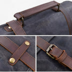 Men's Vintage Waterproof Canvas 15.6-Inch Laptop Messenger Bag
