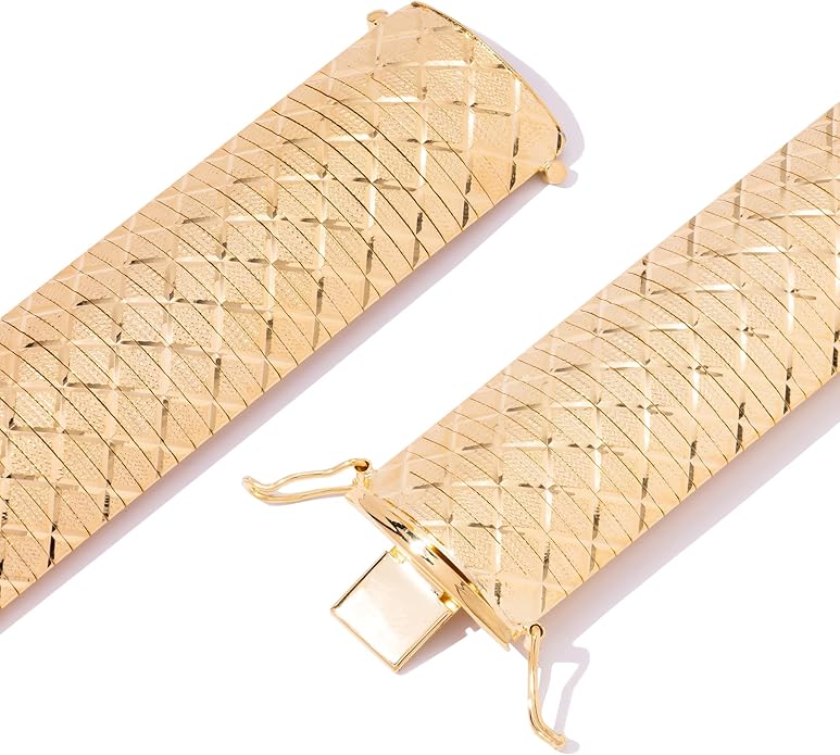 Wide Sparkling Gold-Tone Cuff