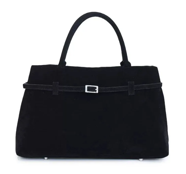 Zachte Faux Suède Shopper met Stevige Handvatten