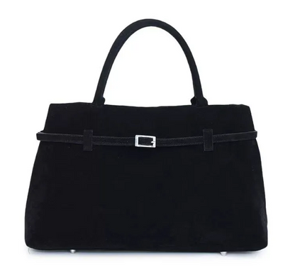 Zachte Faux Suède Shopper met Stevige Handvatten