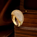 Cubic Zirconia Dome Ring