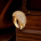 Cubic Zirconia Dome Ring