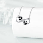 Colar com Pendente Símbolo do Infinito com Zircónias
