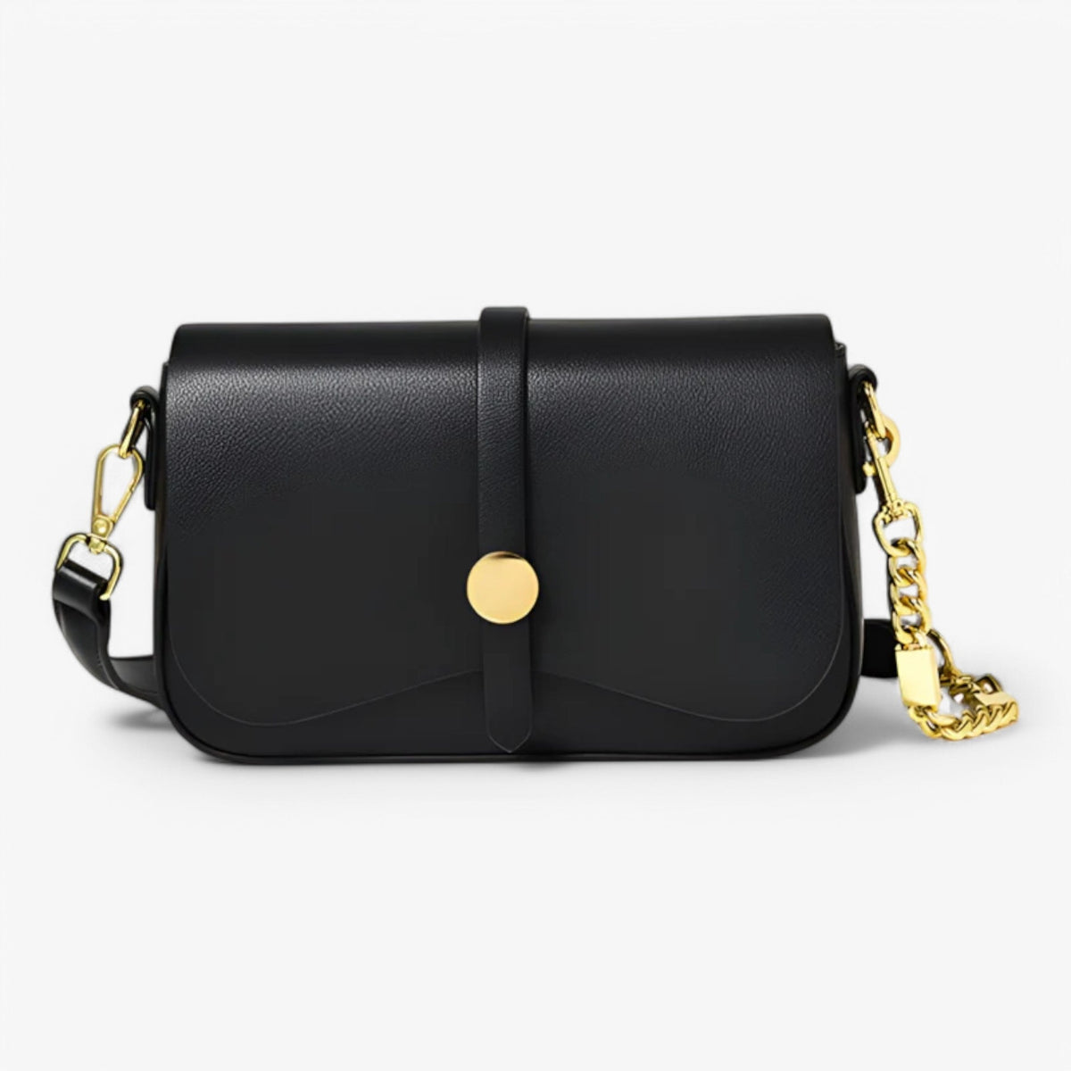 Spacious Versatile Vegan Leather Shoulder Bag