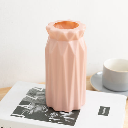 Nordic Style Plastic Decorative Vase – Break-Resistant, Lightweight, Multiple Colours