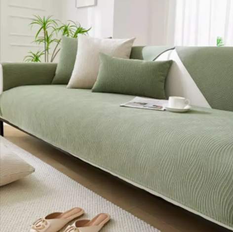 Anti-Slip Sofa Cover – Soft Chenille Couch Slipcover & Protector
