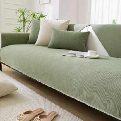 Anti-Slip Sofa Cover – Soft Chenille Couch Slipcover & Protector