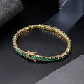 Green Stone Tennis Bracelet in Three Lengths