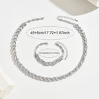 Sieradenset met glas, strass en zeemeerminstaart