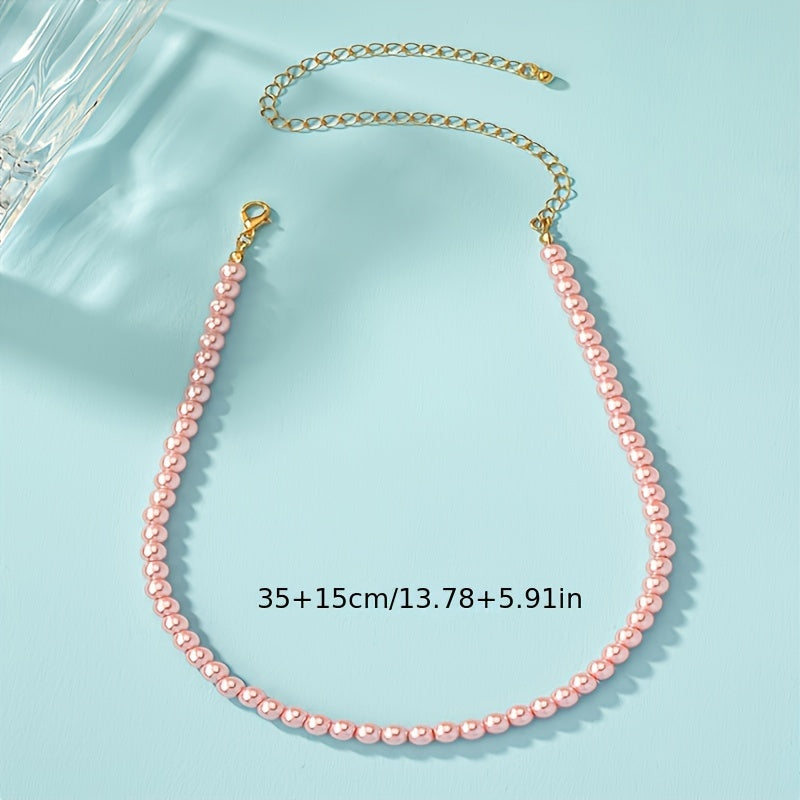 Classic Pearl Necklace in Four Colours
