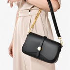 Spacious Versatile Vegan Leather Shoulder Bag