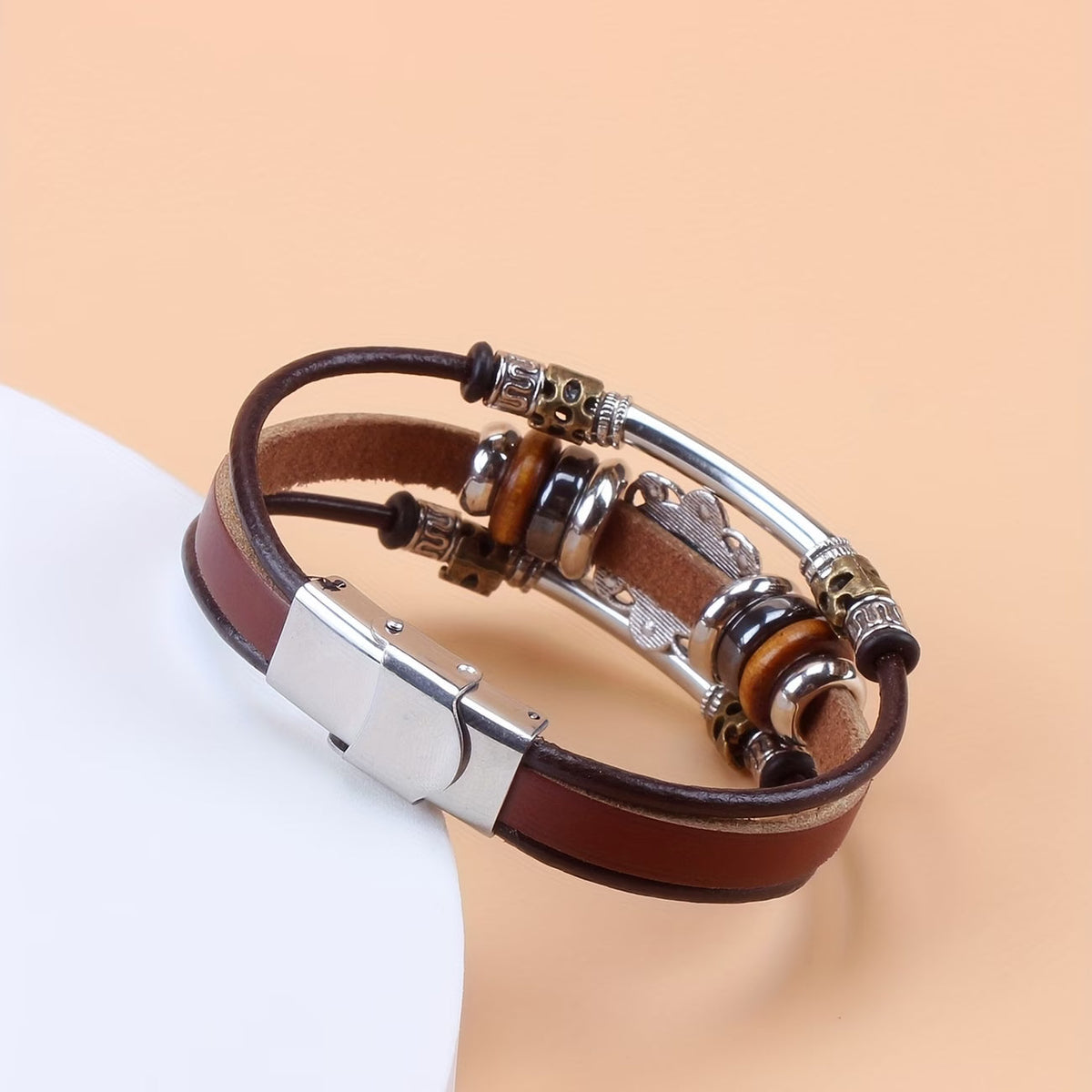 Vintage-Style Turquoise Buckle Bracelet