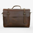 Exclusive Reddish Brown Leather 14-Inch Laptop Bag