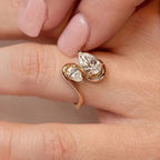 Dual Stone Bypass Ring