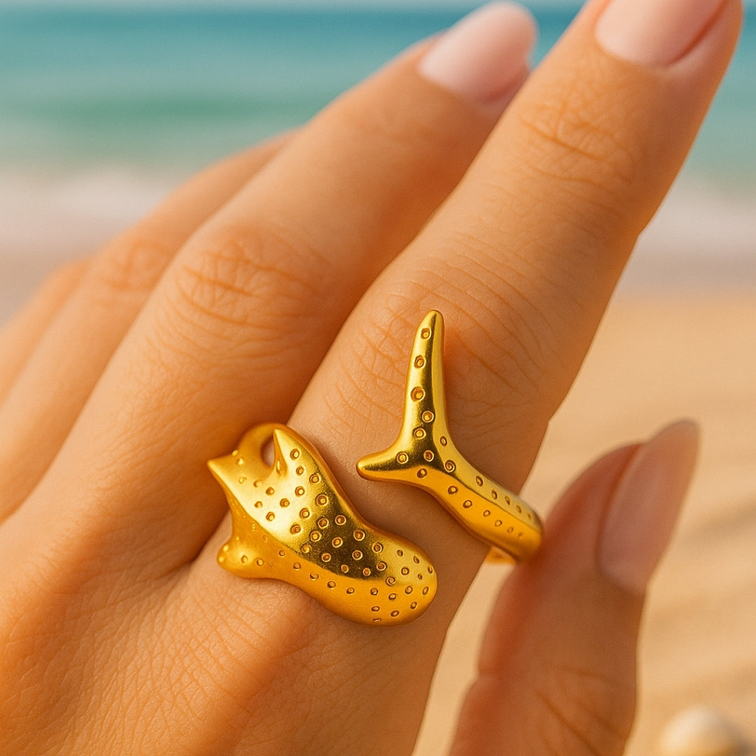 Gold-Tone Whale Bracelet