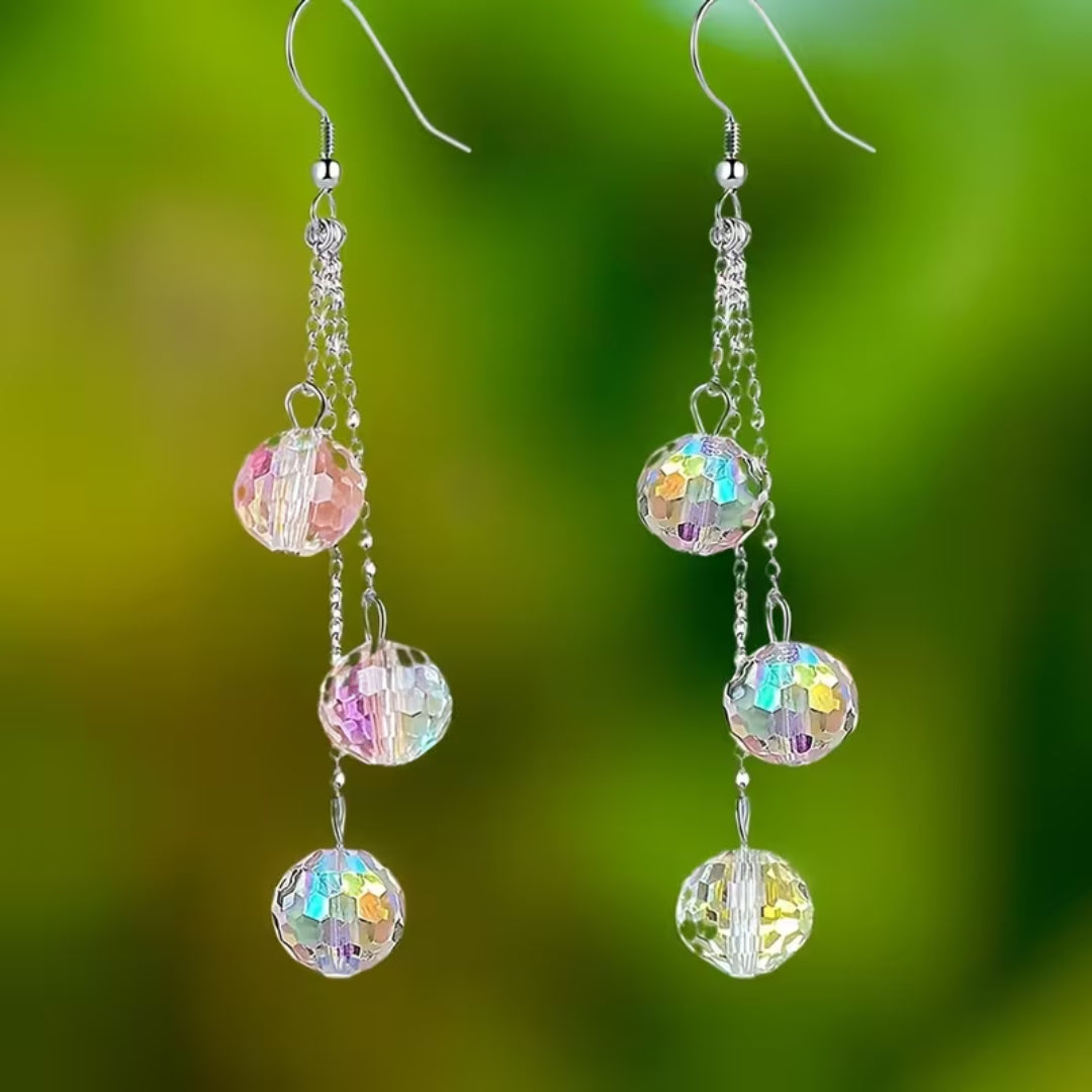 Crystal Long Chain Drop Earrings