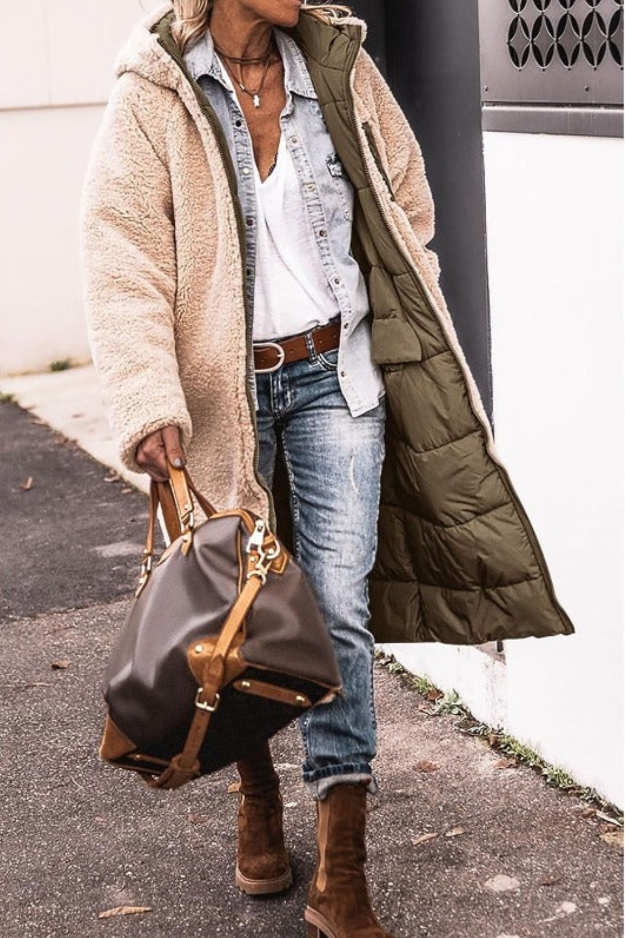 Reversible Winter Coat with Two Looks in One Warm Layer