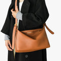 Versatile Structured Crossbody Bag, 32x12x21cm