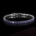 Boho Purple Zirconia Crystal Tennis Bracelet