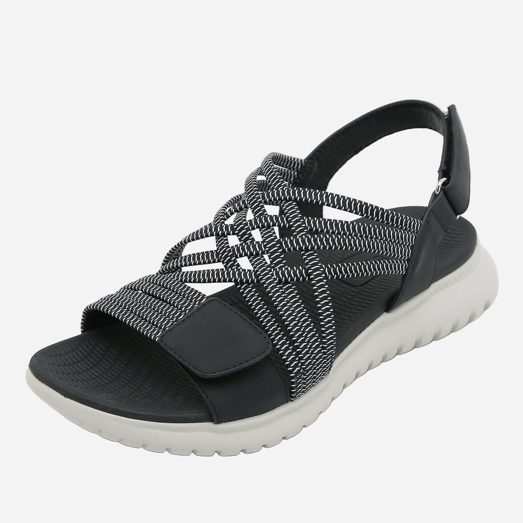 Woven Strappy Flat Sandals