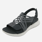 Woven Strappy Flat Sandals