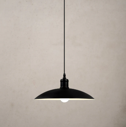 Wrought Iron Pendant Light – Adjustable Industrial Hanging Lamp, Single or Double Head