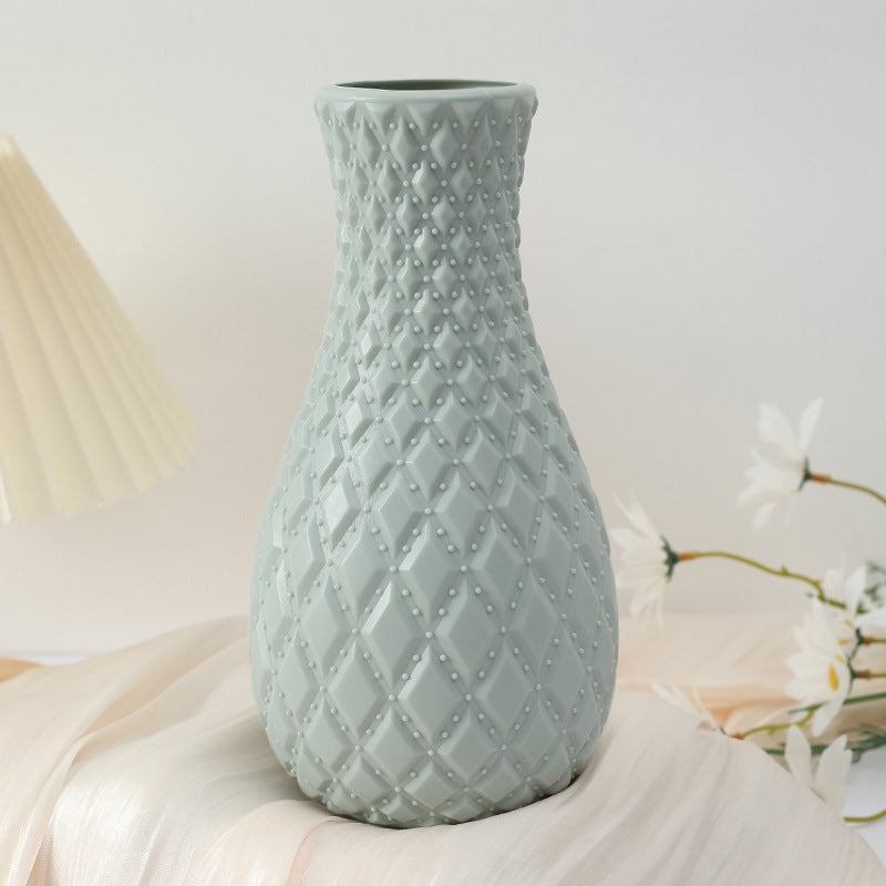 Nordic Style Plastic Decorative Vase – Break-Resistant, Lightweight, Multiple Colours