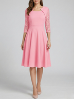 Lace Dress with Delicate Trims and a Flattering Soft Cut