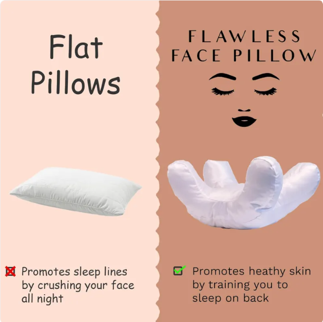 Beauty Sleep Pillow – Soft Support Pillow with Cotton Cover