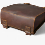 Men's Luxury Full-Grain Leather Laptop Backpack