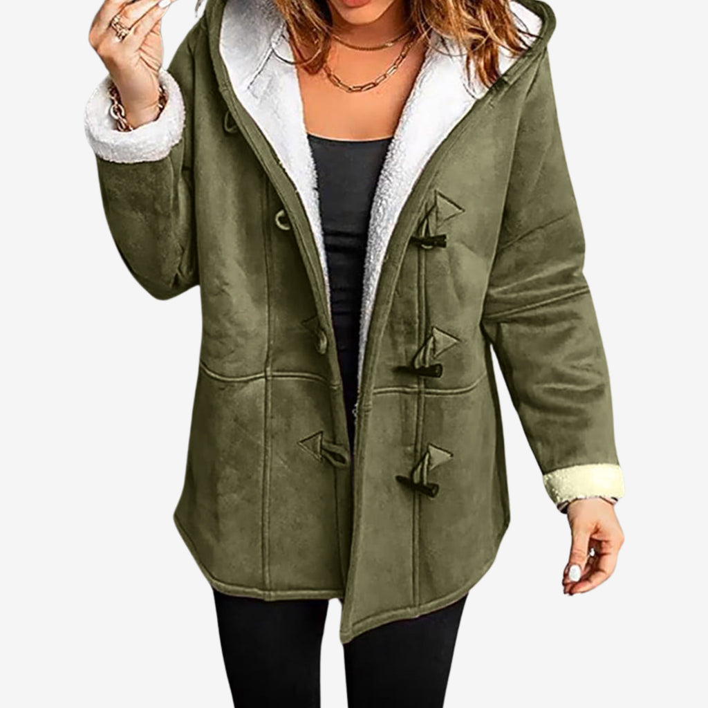 Water Repellent Fleece Lined Jacket with Button Front