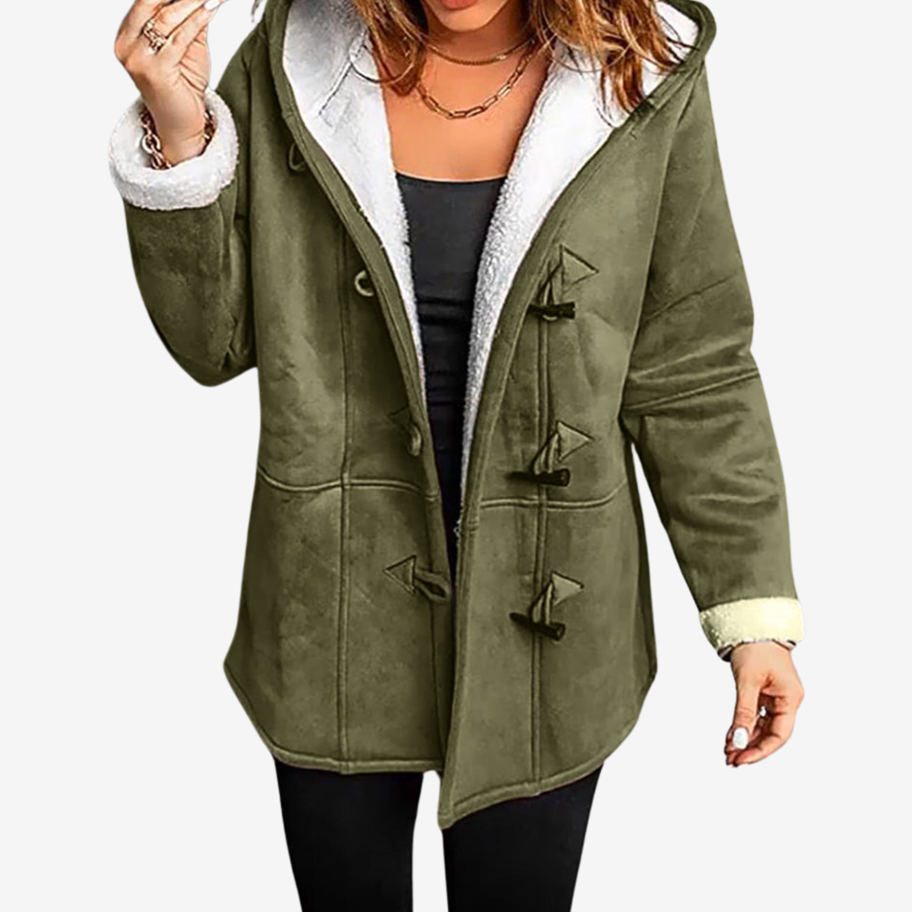 Water Repellent Fleece Lined Jacket with Button Front