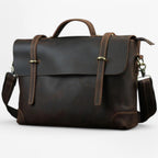 Exclusive Reddish Brown Leather 14-Inch Laptop Bag