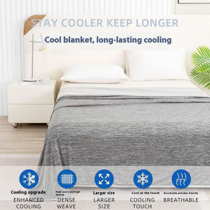 Cooling Summer Blanket – Breathable Ice Silk Throw for Bed, Sofa & Travel