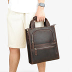 Elegant Brown Leather Document Portfolio