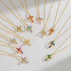 Cross and Crown Necklace in Many Finishes