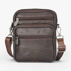 Men's Vertical Multifunctional Leather Crossbody Bag
