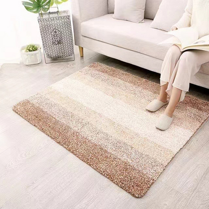 Snowflake Print Microfibre Non-Slip Floor Mat – Soft, Machine Washable, Multi-Colour
