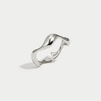 Adjustable Minimalist Wave Ring