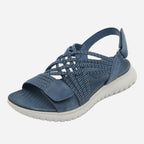 Woven Strappy Flat Sandals