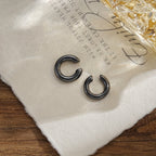 Asymmetric Double-Circle Ear Clips