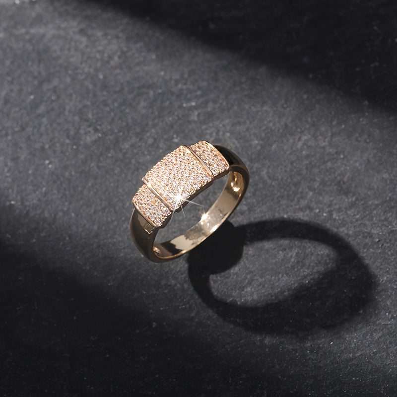 Cubic Zirconia Gold-Plated Ring