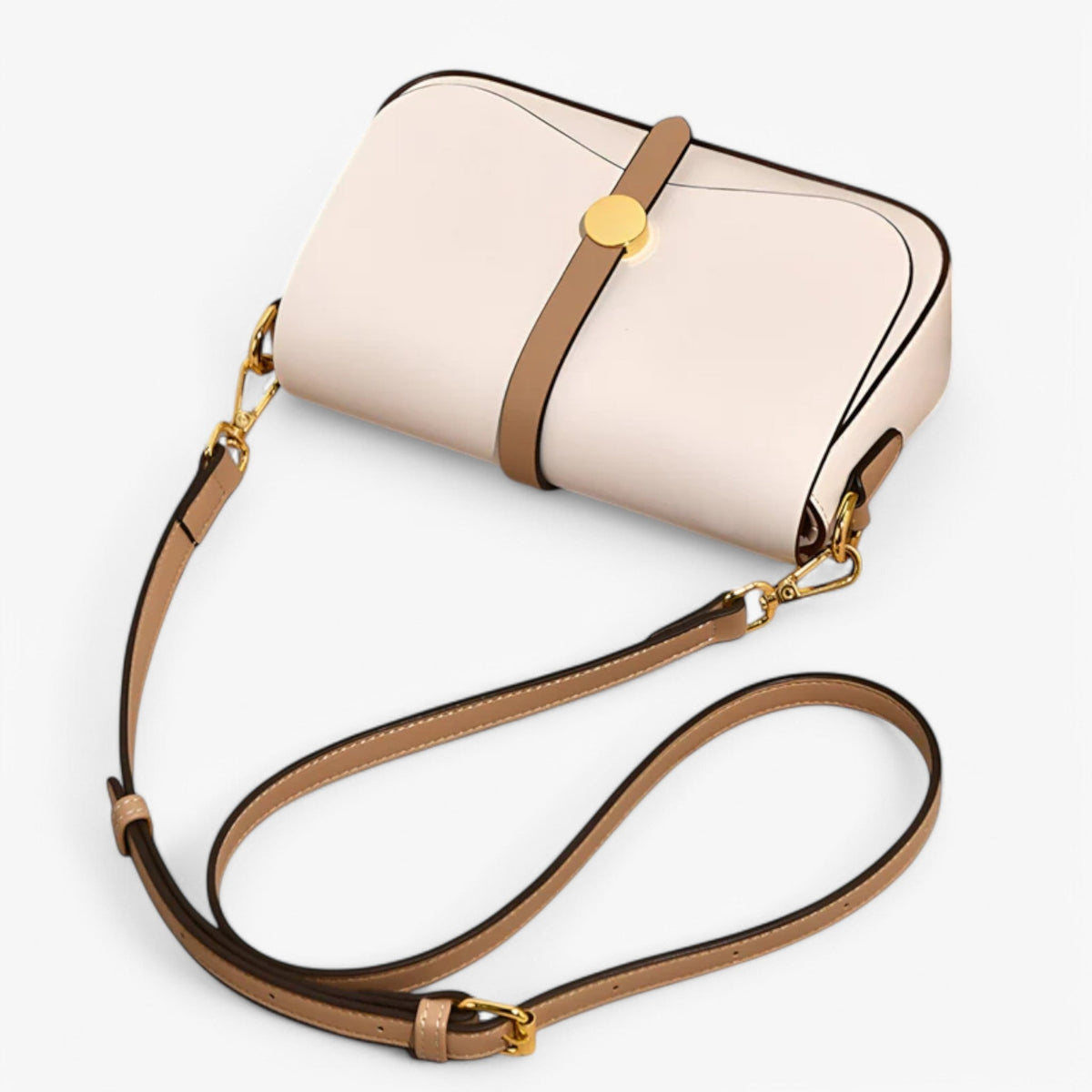 Spacious Versatile Vegan Leather Shoulder Bag