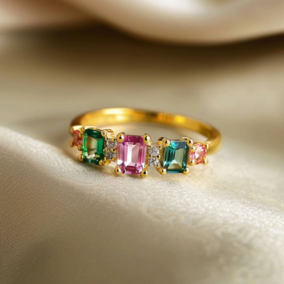 Colourful Glass Dream Ring
