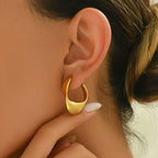 Twisted Geometric Hoop Earrings