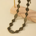 Bohemian Floral Swirl Short Choker Necklace