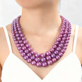 Vintage Layered Pearl Choker Necklace